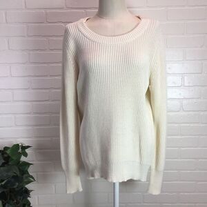 Only Mine Beige/Creme High Low Sweater